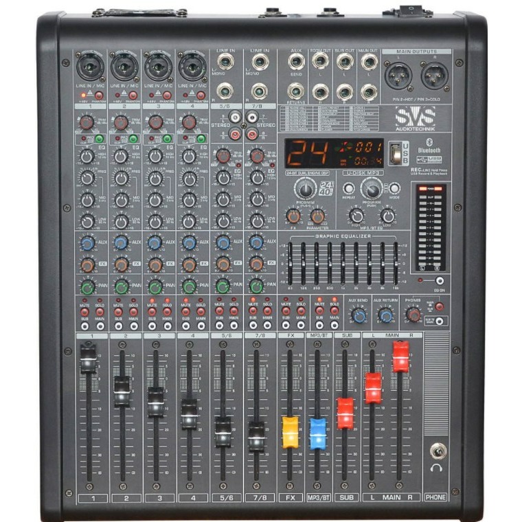 Фото Активный аналоговый микшерный пульт SVS Audiotechnik PM-8A