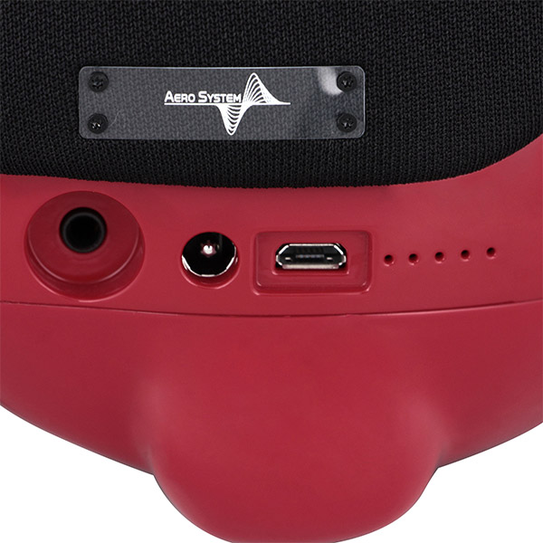 Фото Портативная акустическая система AEROSYSTEM Aerobull XS1 Glossy red