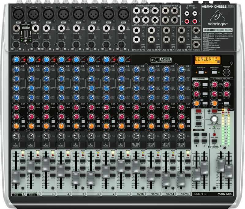 Фото Микшерный пульт Behringer Xenyx QX2222USB