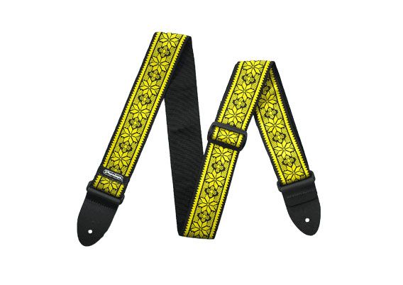 Фото Dunlop D67-02YE  гитарный ремень Fillmore Yellow
