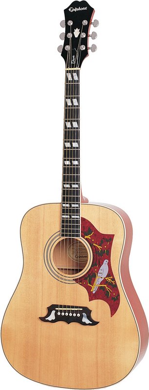 Фото Акустическая гитара EPIPHONE DOVE NATURAL CH HDWE