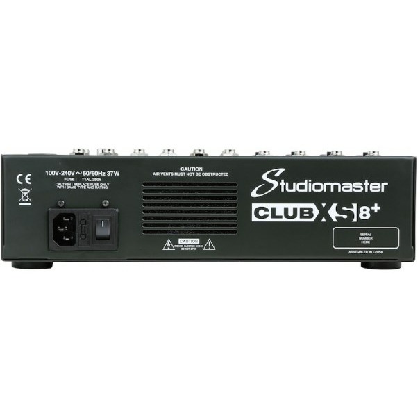 Фото Аналоговый микшер STUDIOMASTER CLUB XS8+