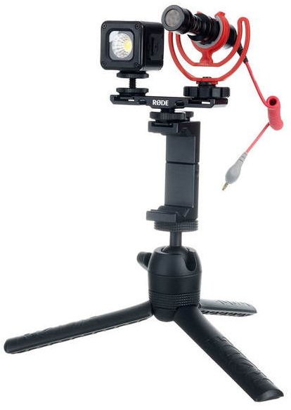 Фото Комплект RODE Vlogger Kit Universal ORANGE c оранжевой меховой ветрозащитой