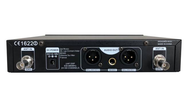 Фото Беспроводная микрофонная система DSP-DUO-UHF-B210/F5 Prodipe