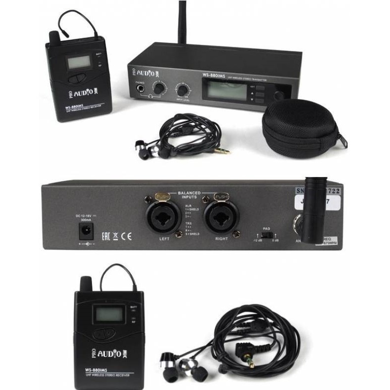 Фото Система ушного мониторинга PROAUDIO WS-880IMS