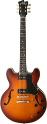 Фото FGN Masterfield Semi Hollow MSA-SP/ AS  полуакустическая электрогитара, цвет - санбёрст