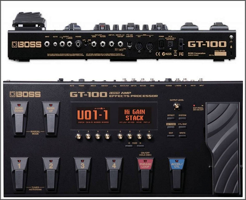 Фото Boss gt-100 гитарный процессор