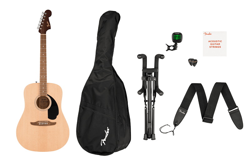 Фото Акустическая гитара FENDER CA DEBUT REDONDO PACK NAT (набор)