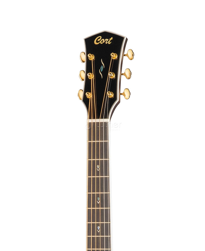 Фото Gold-A8-WCASE-LB Gold Series Электро-акустическая гитара,с вырезом, санберст, с чехлом, Cort