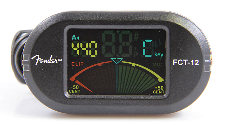 Фото FENDER FCT-012 COLOUR CLIP-ON TUNER цифровой тюнер-прищепка