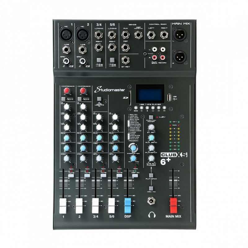 Фото Аналоговый микшер STUDIOMASTER CLUB XS6+
