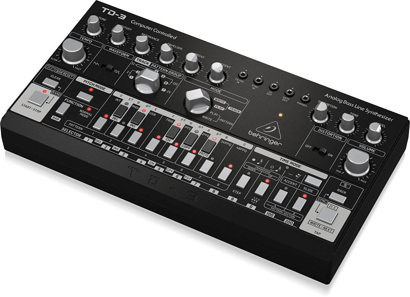 Фото Басовый аналоговый монофонический синтезатор BEHRINGER TD-3-BK