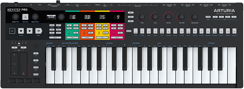 Фото Миди клавиатура Arturia KeyStep Pro Black Edition