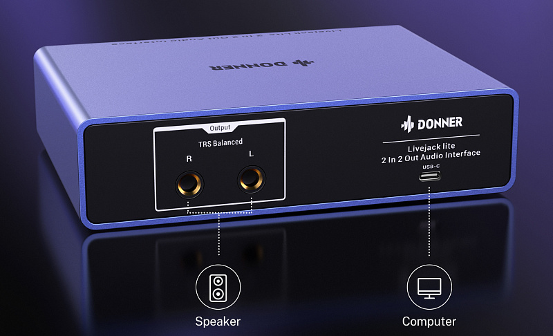 Фото Аудио интерфейс Donner Livejack Lite