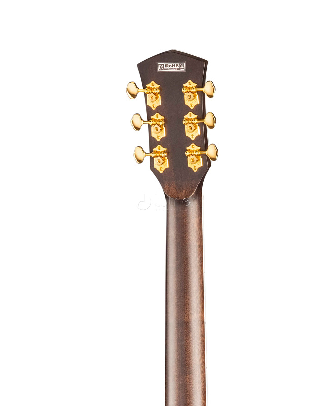 Фото Gold-A8-WCASE-LB Gold Series Электро-акустическая гитара,с вырезом, санберст, с чехлом, Cort