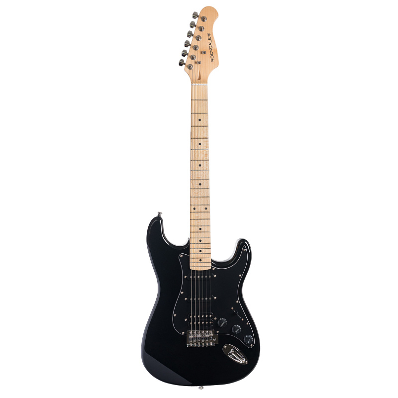 Фото Электрогитара ROCKDALE Stars Plus HSS Maple Black
