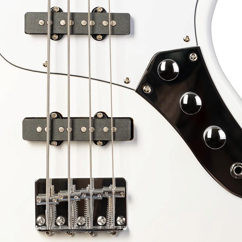 Фото Бас-гитара ROCKDALE Stars JB Bass White
