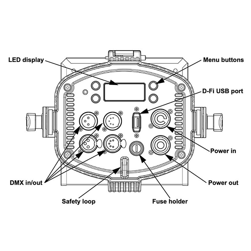 Фото Прожектор линзовый CHAUVET-DJ EVE P-160RGBW