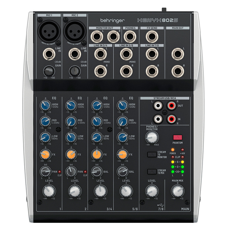 Фото Аналоговый микшер Behringer XENYX 802S