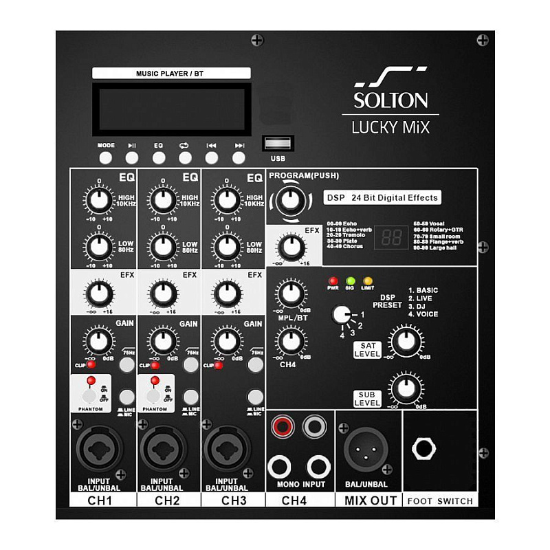 Фото Комплект акустики SOLTON Lucky MiX System
