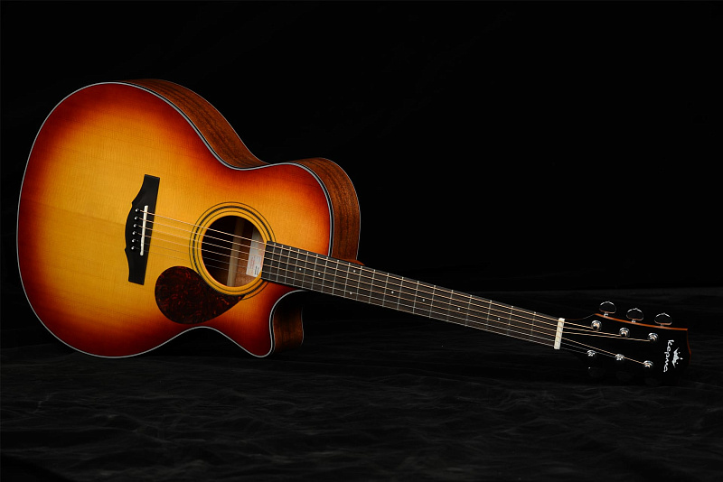 Фото Электроакустическая гитара KEPMA F0E-GA Top Gloss Cherry Sunburst