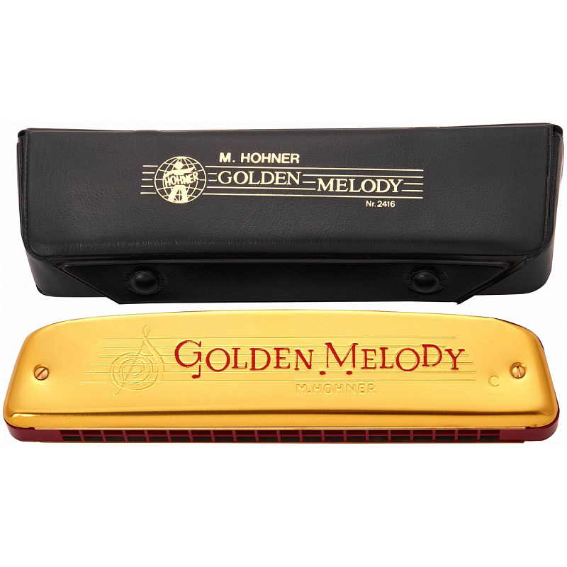 Фото HOHNER Golden Melody 2416/40 C - Губная гармоника тремоло Хонер