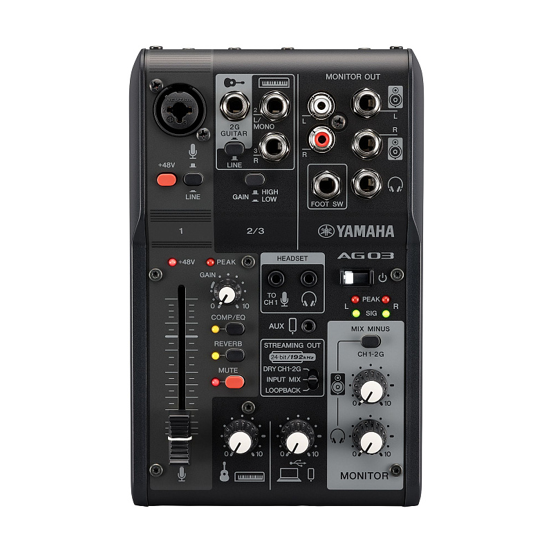 Фото Микшерный пульт Yamaha AG03MK2 Black