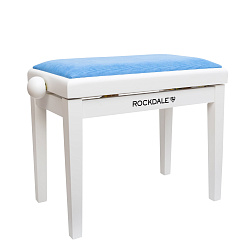 Банкетка для пианиста ROCKDALE RHAPSODY 131 SV WHITE BLUE